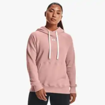Women's under armour rival fleece pink hoodie