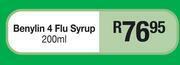 Dis-Chem Benylin 4 Flu Syrup-200ml offer
