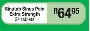 Dis-Chem Sinutab Sinus Pain Extra Strengyh 24 Tablets offer