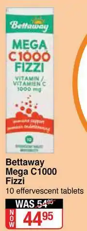 Dis-Chem Bettaway Mega C1000-10 Effervescent Tablets offer