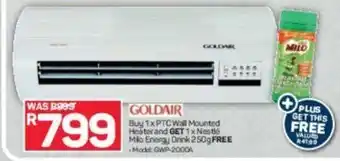 Pick n Pay Goldair PTC Wall Mounted Heater offer
