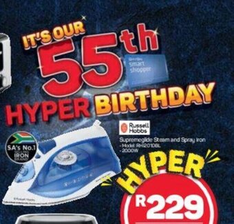 Pick n Pay Russell Hobbs - Supremeglide Steam and Spray Iron - 2000W offer