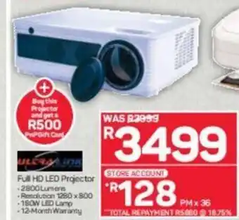 Pick n Pay Ultra Link Full HD LED Projector offer