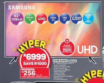 Pick n Pay Samsung - 43" (109cm) Smart UHD TV offer