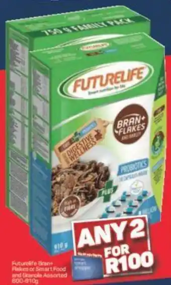 Pick n Pay FutureLife Bran Flakes or Smart Food and Granola Assorted offer