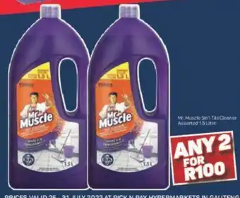 Pick n Pay Mr.Muscle 5in1 Tile Cleaner Assorted 1.5 Litre offer