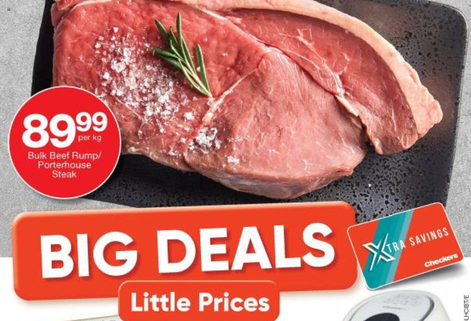 Bulk Beef Rump / Porterhouse Steak per kg offer at Checkers