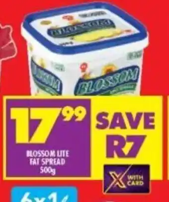 Shoprite Blossom Lite Fat Spread 500g offer