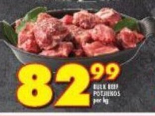 Shoprite Bulk Beef Potjiekos per kg offer