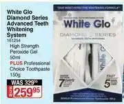 Dis-Chem White Glo Diamond Series Advanced Teeth Whitening System offer