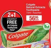 Dis-Chem Colgate Natural Extracts Toothpaste Assorted-75ml Each offer