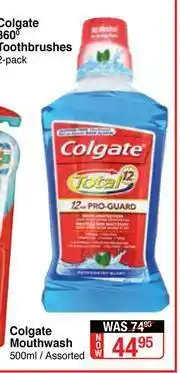 Dis-Chem Colgate Mouthwash Assorted-500ml offer