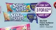 Dis-Chem Sta Soft Fabric Softener Refill Pack Assorted-500ml offer