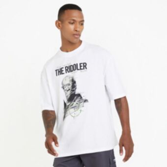 The FIX Men's white batman riddler graphic t-shirt offer