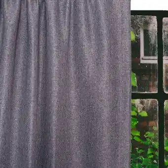 Whitehouse Home.life boulders self-lined dim out taped graphite curtain offer
