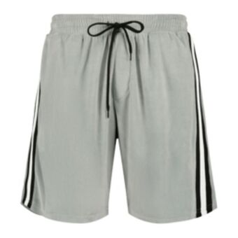 Men's grey velour shorts