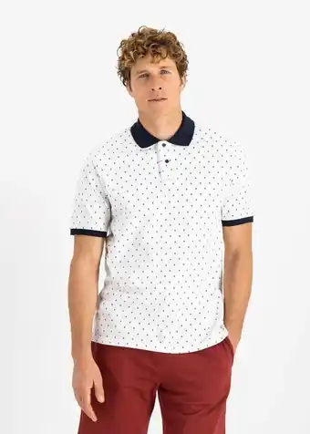 Staynew diamond print pique golfer