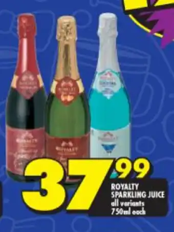 Shoprite Royalty Sparkling Juice All Variants 750ml each offer