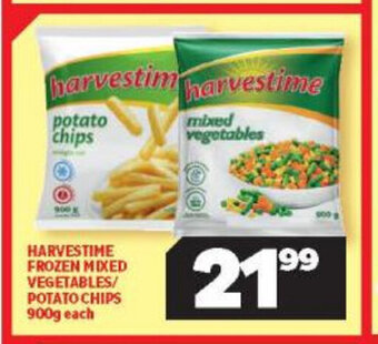 Usave Harvestime Frozen Mixed Vegetable / Potato Chips 900g each offer