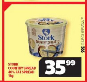 Usave Stork Country Spread 40% Fat Spread 1kg offer