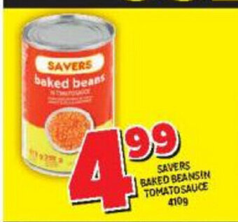 Usave Savers Baked Beans! N Tomato Sauce 410g offer