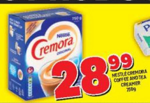 Nestle Cremora Coffee and Tea Creamer 750g offer at Usave