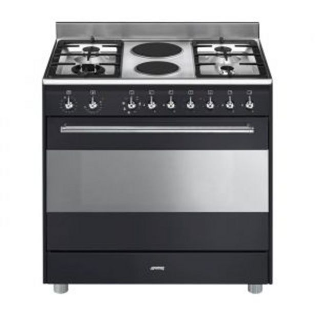 Smeg 90cm anthracite gas/electric stove ssa92maa9 offer at Hirsch's