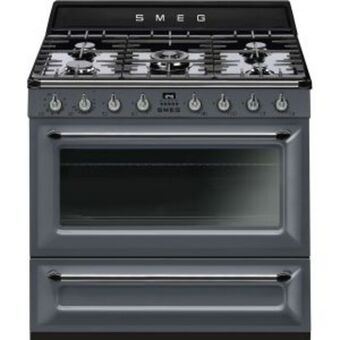 Hirsch's Smeg 90cm slate grey victoria cooker - tr90gr offer