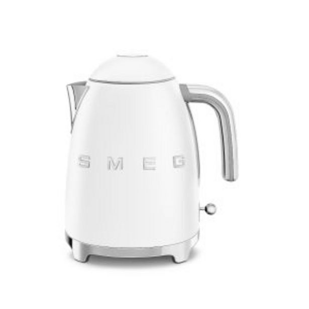 Smeg 1.7l matte white retro cordless kettle klf03whmsa offer at Hirsch's