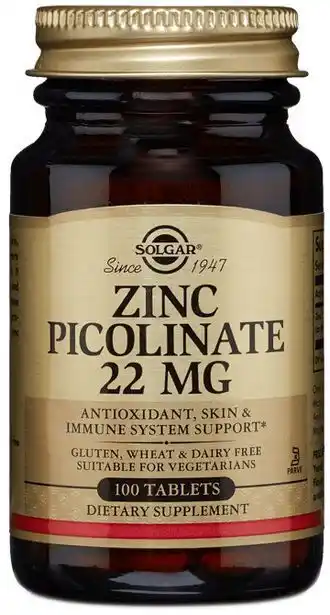 Faithful to Nature Solgar zinc picolinate 100 tabs offer