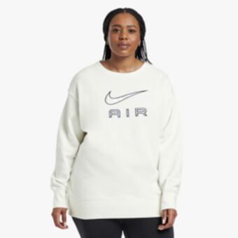 Nike women's nsw oatmeal sweat top (plus size)