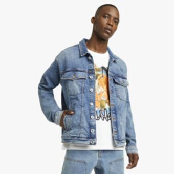 Sportscene Redbat men's medium blue denim jacket offer