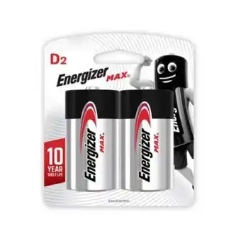 D2 energizer max alkaline
