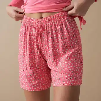 Women's viscose woven rayon sleep shorts