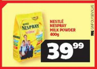 Usave Nestle Nespray Milk Powder 400g offer