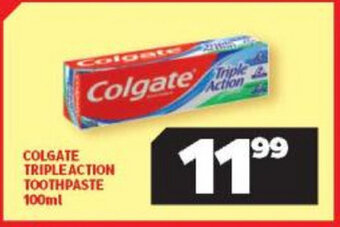 Usave Colgate Triple Action Toothpaste 100ml offer