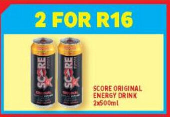 Usave Score Original Energy Drink 2x500ml offer