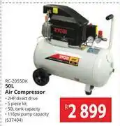 Builders Warehouse Ryobi 50l air compressor rc-2055dk offer