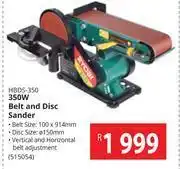 Builders Warehouse Ryobi 350w belt & disc sander hbds-350 offer