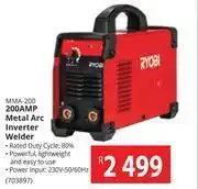 Builders Warehouse Ryobi 200 amp metal arc inverter welder mma-200 offer