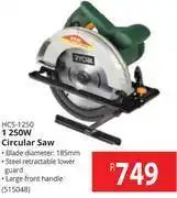 Builders Warehouse Ryobi 1 250w circular saw hcs-1250 offer