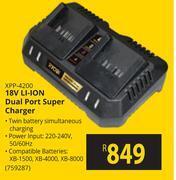 Ryobi 18v li-ion dual port super charger xpp-4200