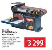 Builders Warehouse Ryobi 370w belt & disc sander bds-460 offer