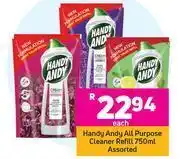 Game Handy andy all purpose cleaner refill 750ml assorted- each offer