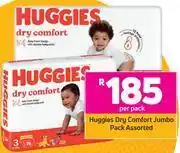 Game Huggies dry comfort jumbo pack assorted- per pack offer