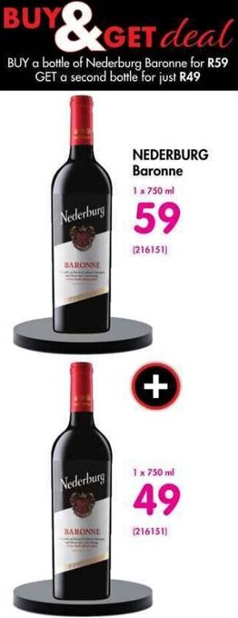 Makro Nederburg Baronne 750ml offer
