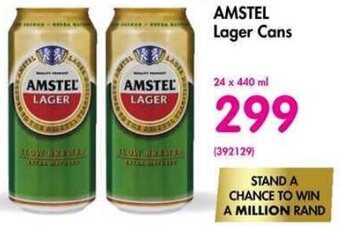 Makro Amstel Lager Cans 24 x 440ml offer
