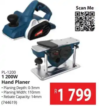 Builders Warehouse Hand Planer 1200W offer