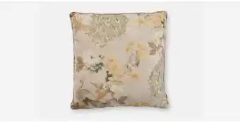 Peacock scatter cushion (natural)