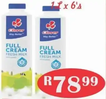 Advance Cash n Carry Clover Prisma Milk 1L x 6's offer